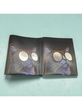 Cool Cat Design Prong Poly Folders Pen+Gear 2-Pack 9.4" x 11.4" Black
